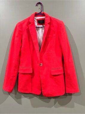 J. Crew Bright Red Single-Button Women's Blazer